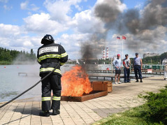 24.06.2025 спасатели Службы спасения  г. Краснодара приняли участие в тактико-специальных учениях «Нептун за безопасность».